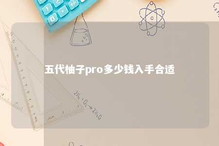 五代柚子pro多少钱入手合适